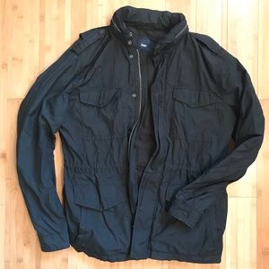 Lightweight, military style windbreaker.